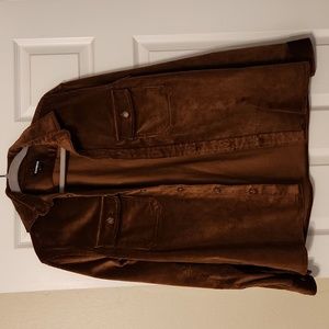 EXPRESS .Brown Corduroy Shacket.Size Small.